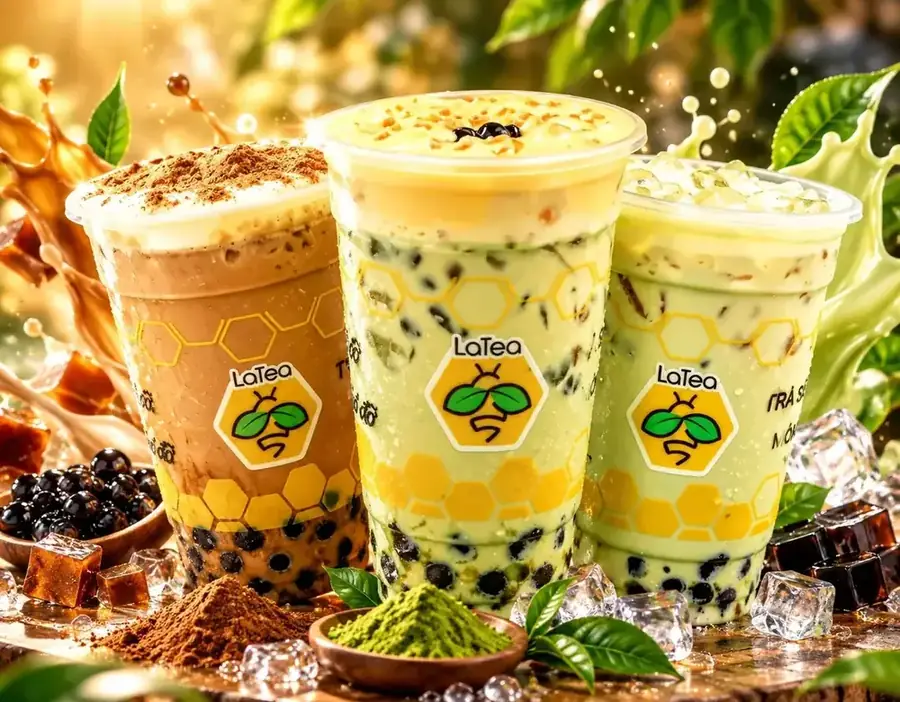 Trà sữa nướng, trà sữa matcha LaTea