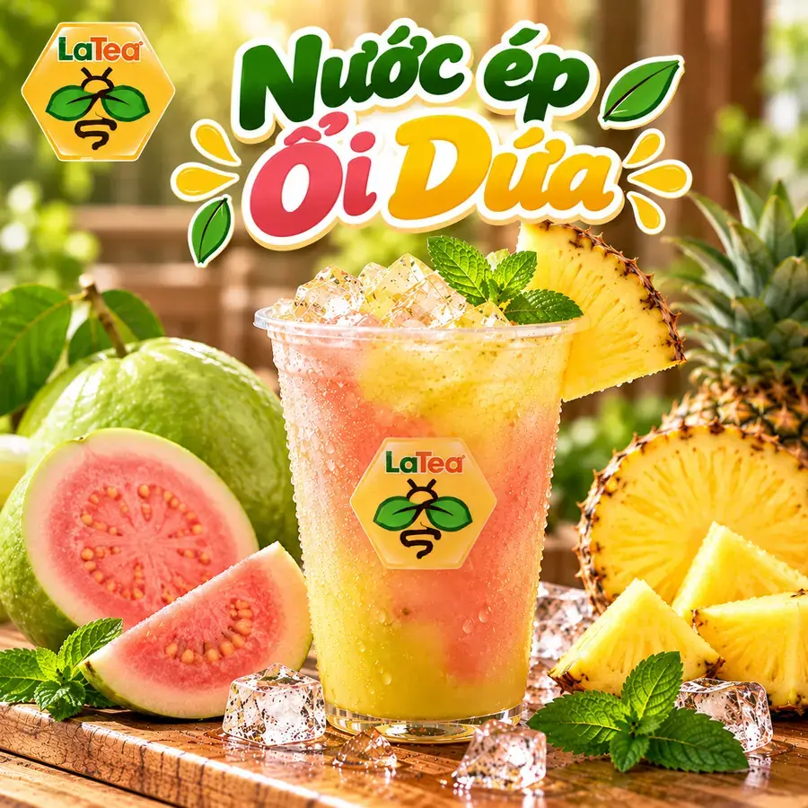 Nước ép ổi dứa