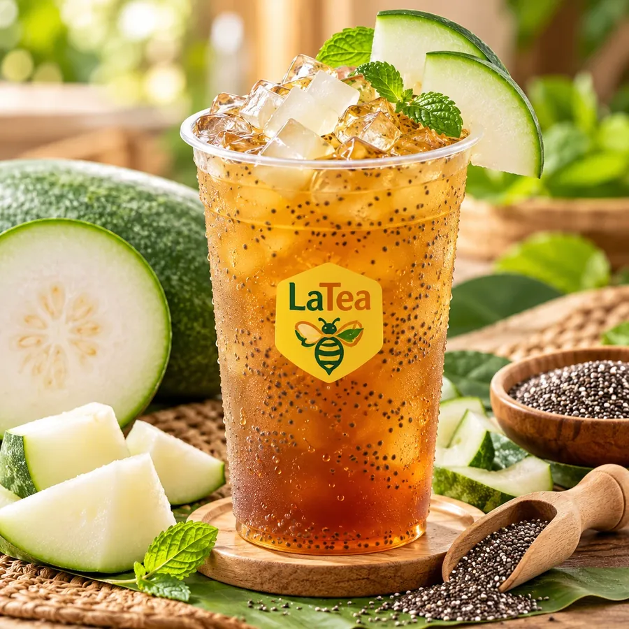 Trà bí đao hạt chia
