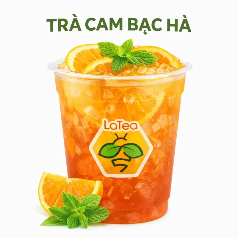 Trà cam bạc hà