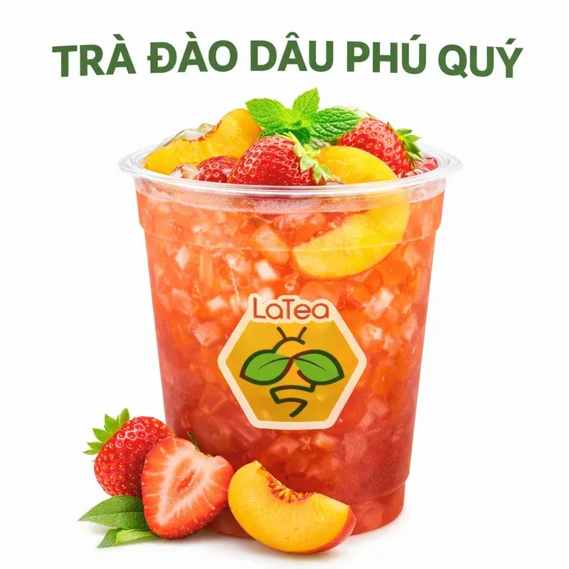 Trà đào dâu phú quý