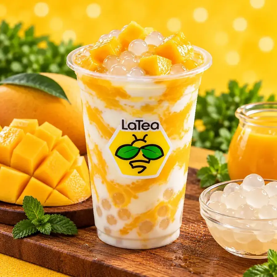 Sữa chua sốt xoài trân châu
