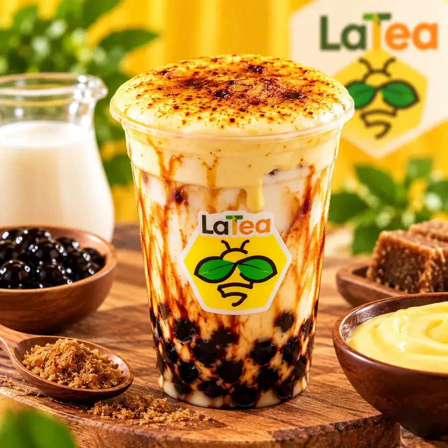 Sữa tươi đường đen kem trứng